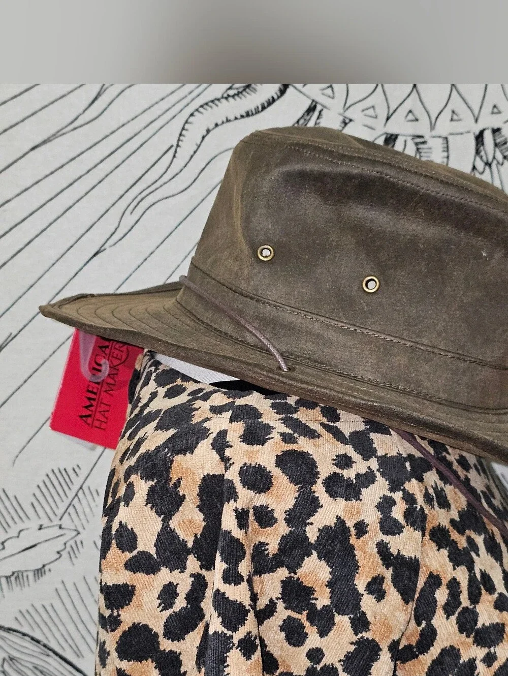 Irwin Brown Western Weathered Outback Hat by American Hat Makers Med 7-1/8